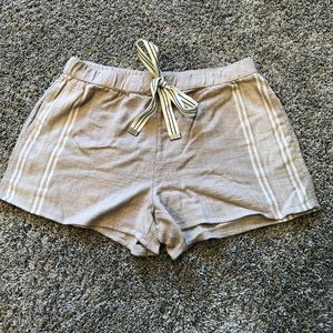 Aerie Tan Drawstring Shorts Size Medium New w Tags